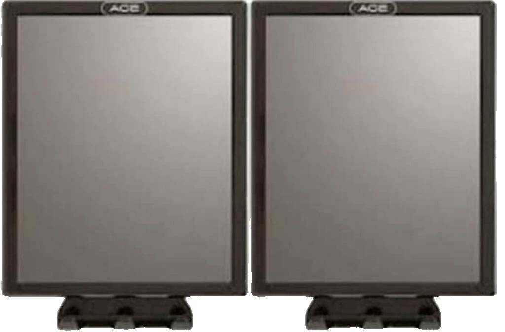 Espejos de baño de mano negro