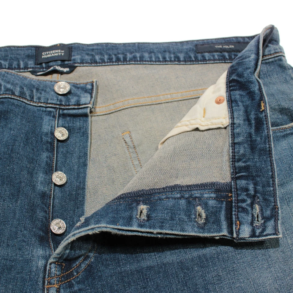 Citizens of Humanity NWT Adler 5 Pocket Jeans Size 40 US In Blue Cotton Blend - Image 4 of 4