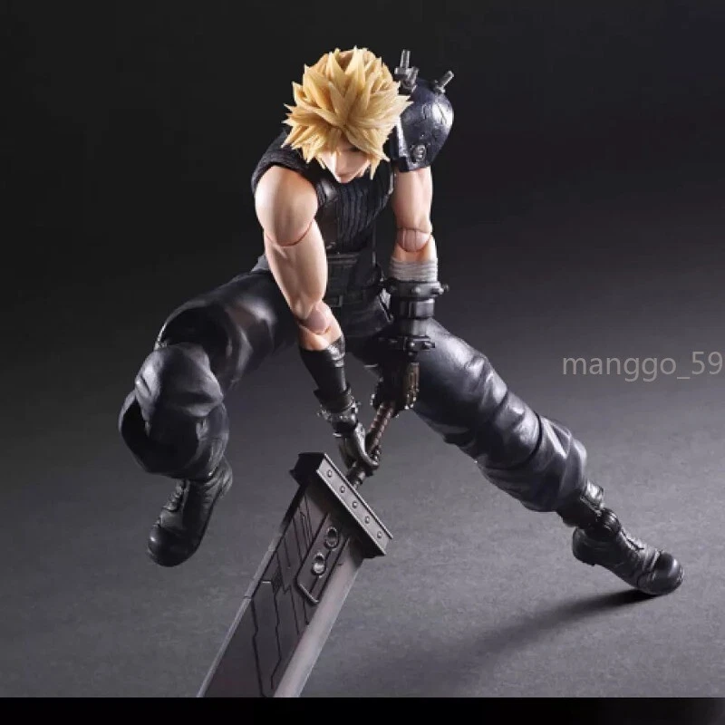 Figura de acción Play Arts Kai Final Fantasy VII Remake Cloud Strife en caja PVC regalo Foto 2 de 4