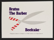 Brutus The Barber Beefcake 1990 Classic Wrestling Logo Card #143 (NM)