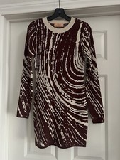 Stella Dallas Long Sleeve Bodycon Knit Sweater Dress Mini Women’s Medium 