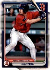 LOT OF 20 2024 BOWMAN 1ST BASE PAPER  PROSPECT BP48 KYLE TEEL BOSTON RED SOX  RC