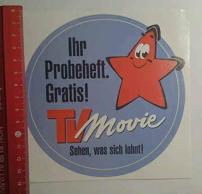 Aufkleber/Sticker: TV Movie sehen was lohnt ihr probeheft gratis (141016191)