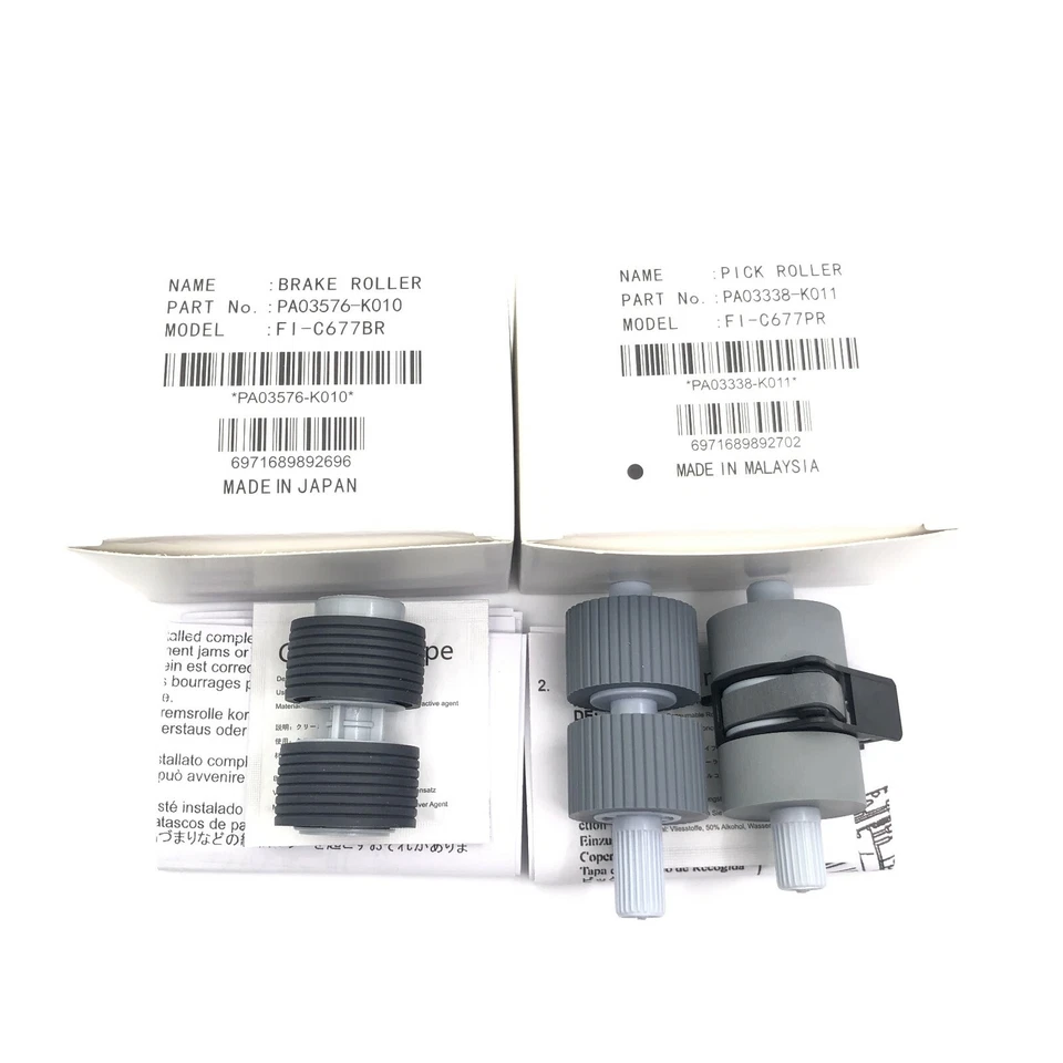 5SET PA03338-K011/010 Einzugsrolle für Fujitsu FI-5650C FI-5750 FI-6670 FI-6770A - Bild 3 von 4