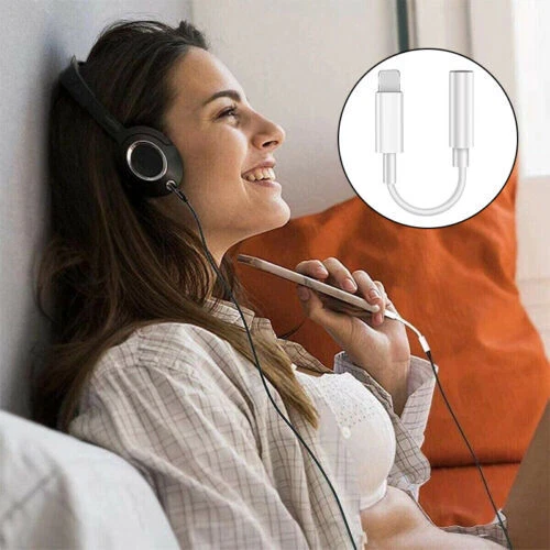 For Apple iPhone Headphone Adapter Jack 3.5mm Aux Cord Dongle - Image 3 of 4