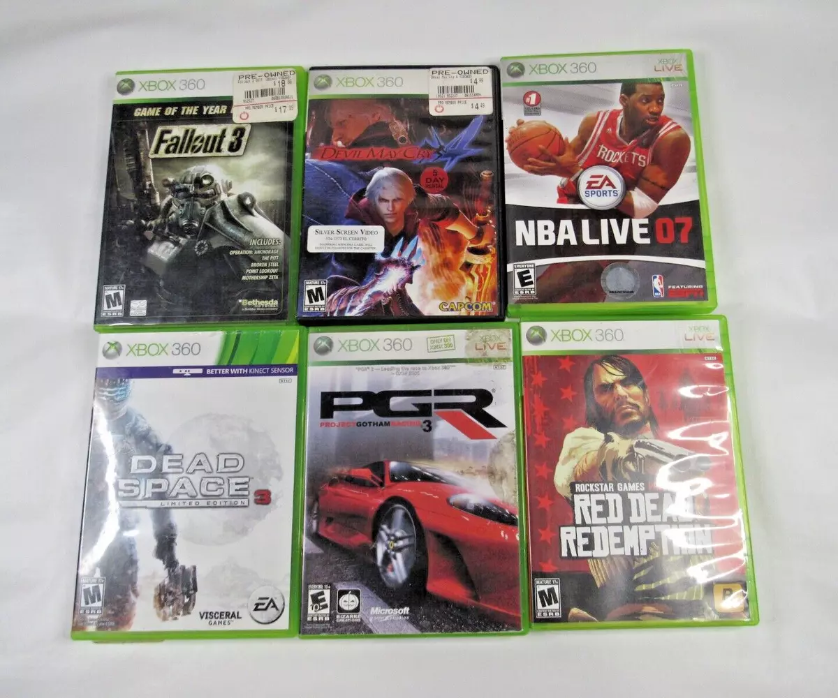 LOT OF 6 XBOX 360 KINECT GAMES-Some Manuals Included