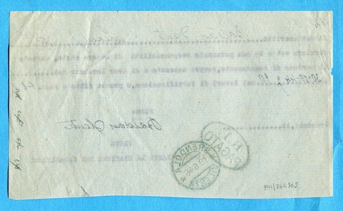 1946 BOLLO R.P.PAGATO IN REPUBBLICA (!!!!) SU DOCUMENTO DI "SBANDATO" (264869) - Imagen 2 de 2