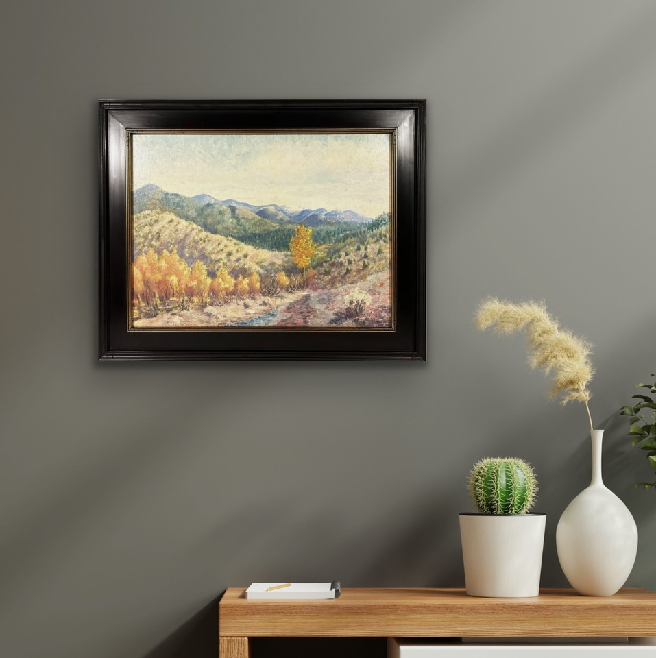 CHARLES S. RAWLES 20th c. American Santa Fe NEW MEXICO SIGNED LANDSCAPE