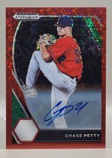 2021 Prizm Draft #PDP26 Chase Petty Base Autographs Red Donut Circles Prizm