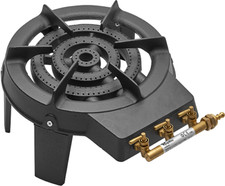 FORNELLONE A GAS IN GHISA BRUCIATORE A 3 RUBINETTI 3 CORONE