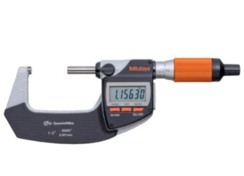 Mitutoyo 293-181-40 QuantuMike Digimatic Micrometer, 1-2"/25-50mm Range, .00005"