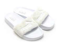 puma slides black size 7