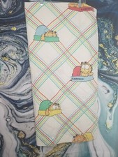 Vintage 1978 Marlborough Lustersoft Garfield Twin Size Sheet Set Flat and Fitted
