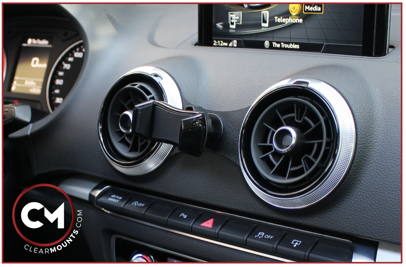 Clearmounts Swivel & Cradle Cell Phone Holder Audi A3 2013