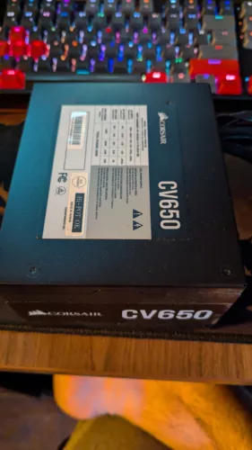 OPEN BOX Corsair CV650 80 PLUS Bronze Non-Modular ATX 650 Watt Power Supply