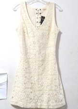 Hollister Sleeveless Cotton Floral Lace Dress Size 7 NWT