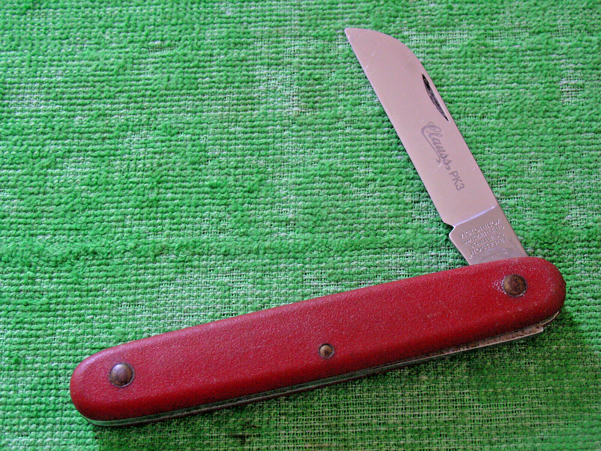 VINTAGE CLAUSS PK3 KNIFE SINGLE BLADE KNIFE VICTORINOX SWITZERLAND