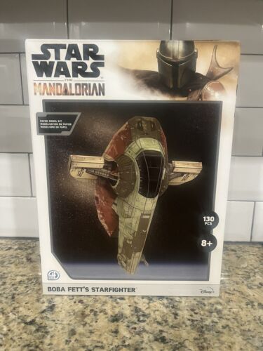 Star Wars -The Mandalorian Boba Fett's Starfighter New 4D Model Kit - Afbeelding 1 van 5