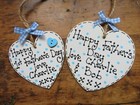 Personalised Fathers Day Gift Heart Plaque Sign Dad Daddy Grandad Handmade 