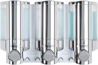 Aviva Better Living Products Dreikammerspender, Chrom