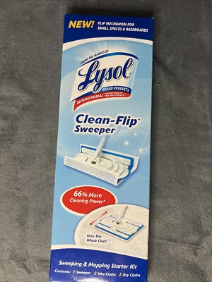 Lysol Clean-Flip Sweeper 2-Wet Cloths & 2-Dry Cloths Only **No Sweeper Included