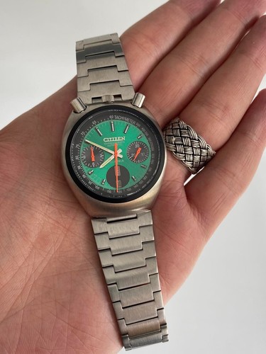 Citizen Bullhead 38 mm Stahlband Herrenarmbanduhr 67-9011 (gebraucht) - Bild 2 von 5