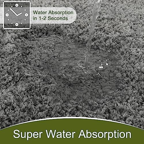 24×60 Inch Long Bathroom Runner Rug, Luxury Thick Soft and Absorbent 24