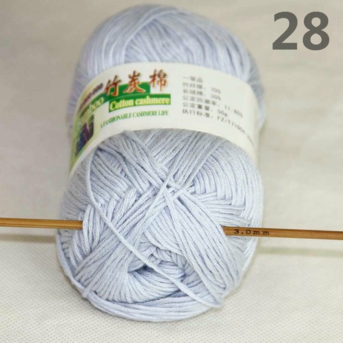 Sale Lot 1-9 Skeins x 50gr Soft Bamboo Cotton Baby Hand Knit Shawls Crochet Yarn - Picture 92 of 129