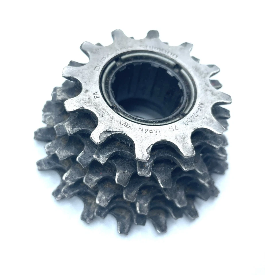 Shimano Dura-Ace MF-7400 7 Spd Freewheel 12-18 Road Bike Vintage Straight Block - Image 3 of 4