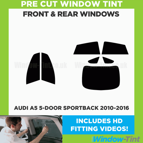 For Audi A5 5-door Sportback 2010-16 Full Pre Cut Window Tint Kit Front & Rear - Picture 2 of 10