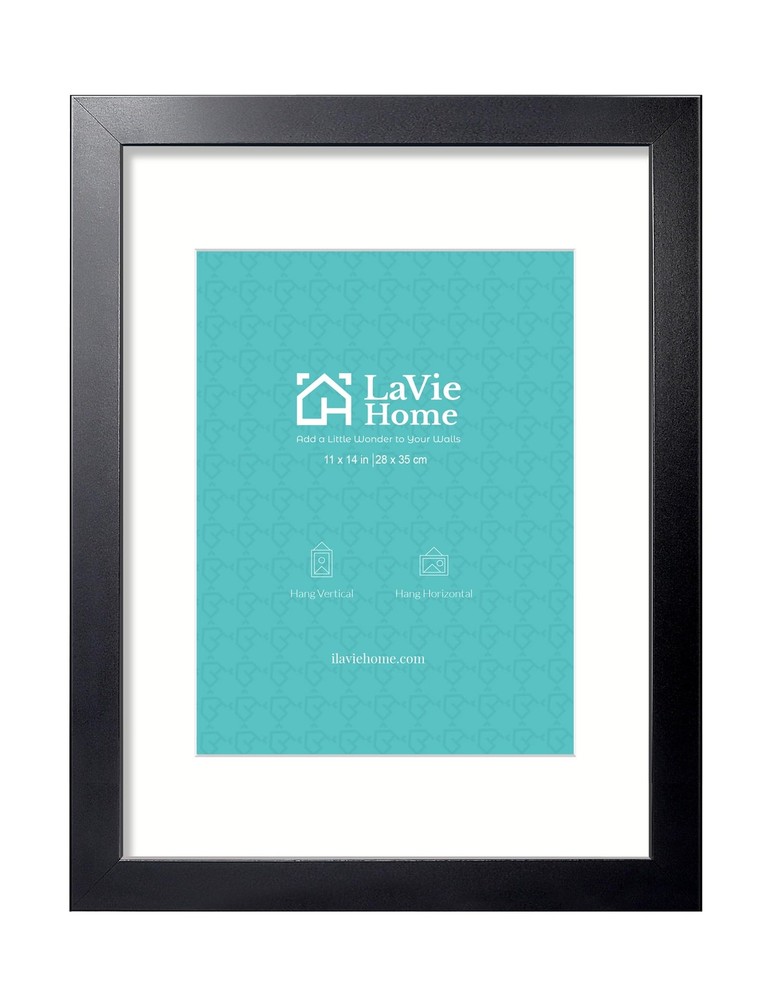 11x14 Picture Frame Black Poster Frame Wood Photo Frame Display Wall Mounting