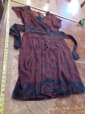 Vintage Cote Femme Red Dress Size 8 *FREE SHIP 2+ ITEMS* #S93