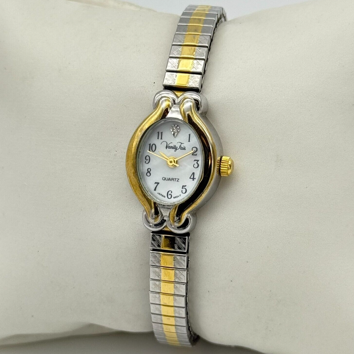 Ladies VANITY FAIR Diamond Accent, Two-Tone MOP Dial 