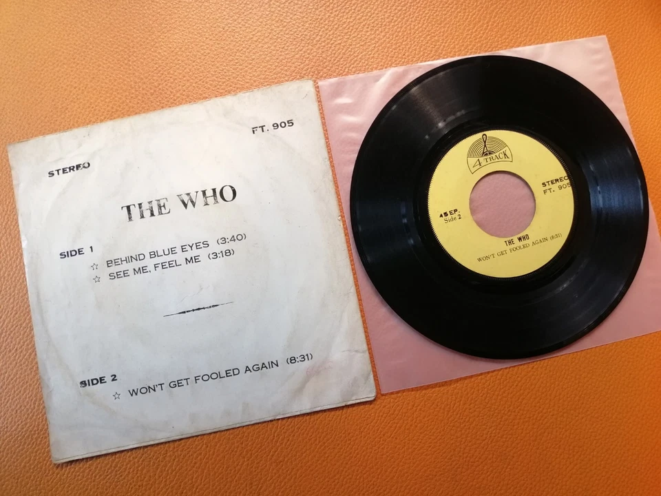 The Who [ BEHIND BLUE EYES ] VINTAGE 7" RECORDS THAILAND EDITION - Image 3 of 3