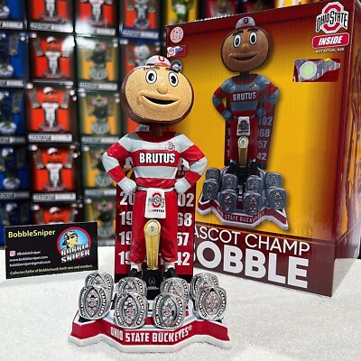 【BOBBLE HEAD】BUCKEYES BRUTUS BRUTUS the BUCKEYE Ohio State Buckeyes 8x National Champs NCAA