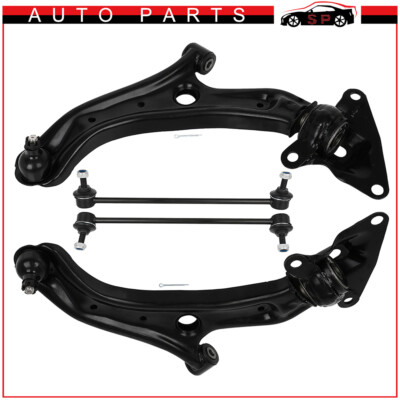 4PCS Front Lower Control Arm Ball Joint Sway Bar End For 2010-2014 Honda Insight