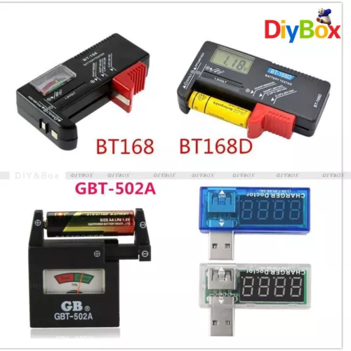 Universal AA AAA C D 9V 1.5V Button Cell Battery Volt Tester Checker Indicator