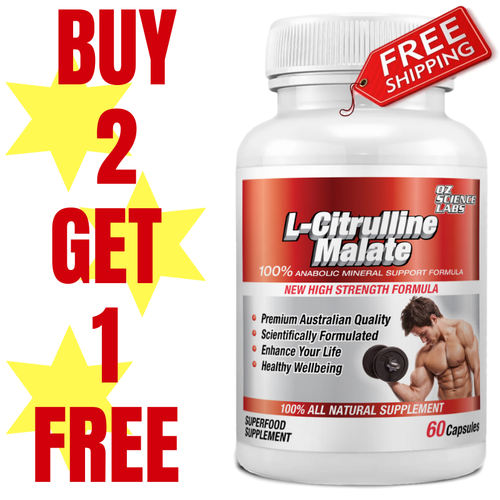 LCITRULLINE MALATE Nitric Oxide Strength Pump Pre Workout Buy 2