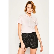 Napapijri Polo Shirt Elma Blouse Top Pink Collared Neck T-shirts Cotton S 255653