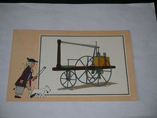 HERGE CHROMOS TINTIN VOIR ET SAVOIR AUTOMOBILE ORIGINE A 1900 TOME1 SÉRIE 1  N°4