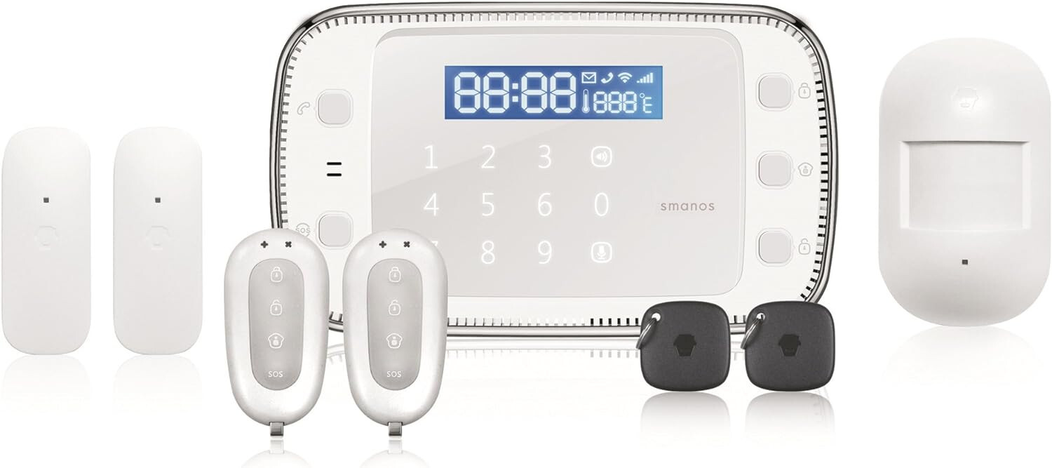 Alarme sans fil SMANOS GSM et RFID pour la protection de votre maison