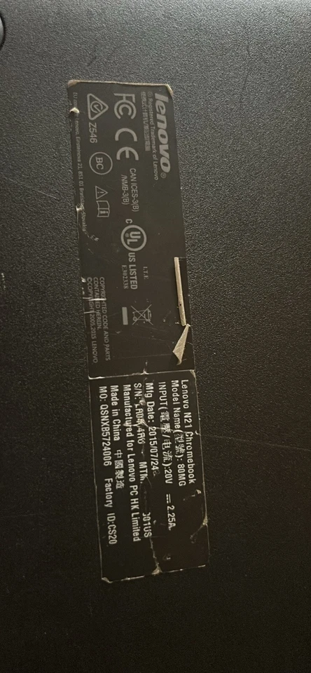 Lenovo Chromebook N21 11,6 pulgadas Netbook (16 GB, Intel Celeron, 2,16 GHz, 4 GB) -... Foto 3 de 3