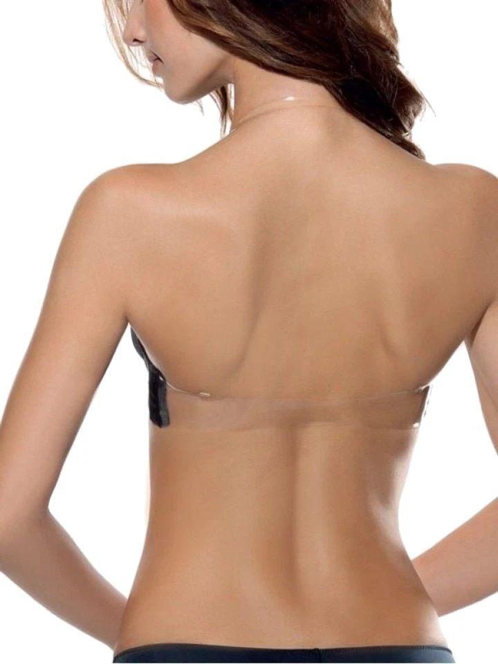 Maxi push-up Double Gloss BH transparenten Rücken Braut- Hochzeit- Mode - Bild 2 von 4