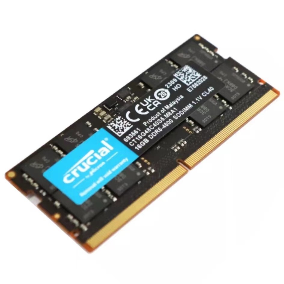 New Crucial 32GB (2X 16GB) DDR5 4800MHZ PC5-38400 SODIMM