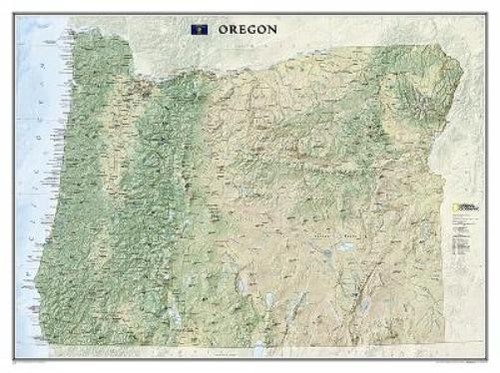 National Geographic Maps Oregon, Tubed (Map)