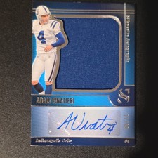Panini 2025 Silhouette Adam Vinatieri Patch Autograph #SA-AVI /99 Colts