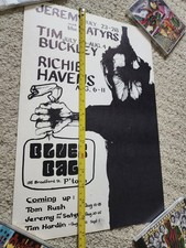 1967 gig promo poster Tim Buckley Tom Rush Havens Jeremy Satyrs Hardin Blues Bag