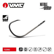 VMC Open Ring Single Barbless Hooks for Spinners - Perch Salmon Trout Fishing