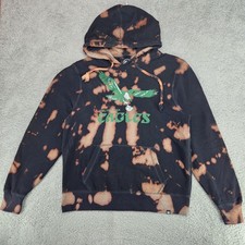 Philadelphia Eagles '47 Brand Tie Dye Acid Wash Hoodie Mens L NFL Throwback Logo