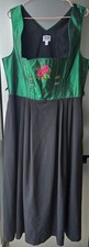 Country Line Green Black Dirndl Dress German Oktoberfest Trachten Size D46 XL